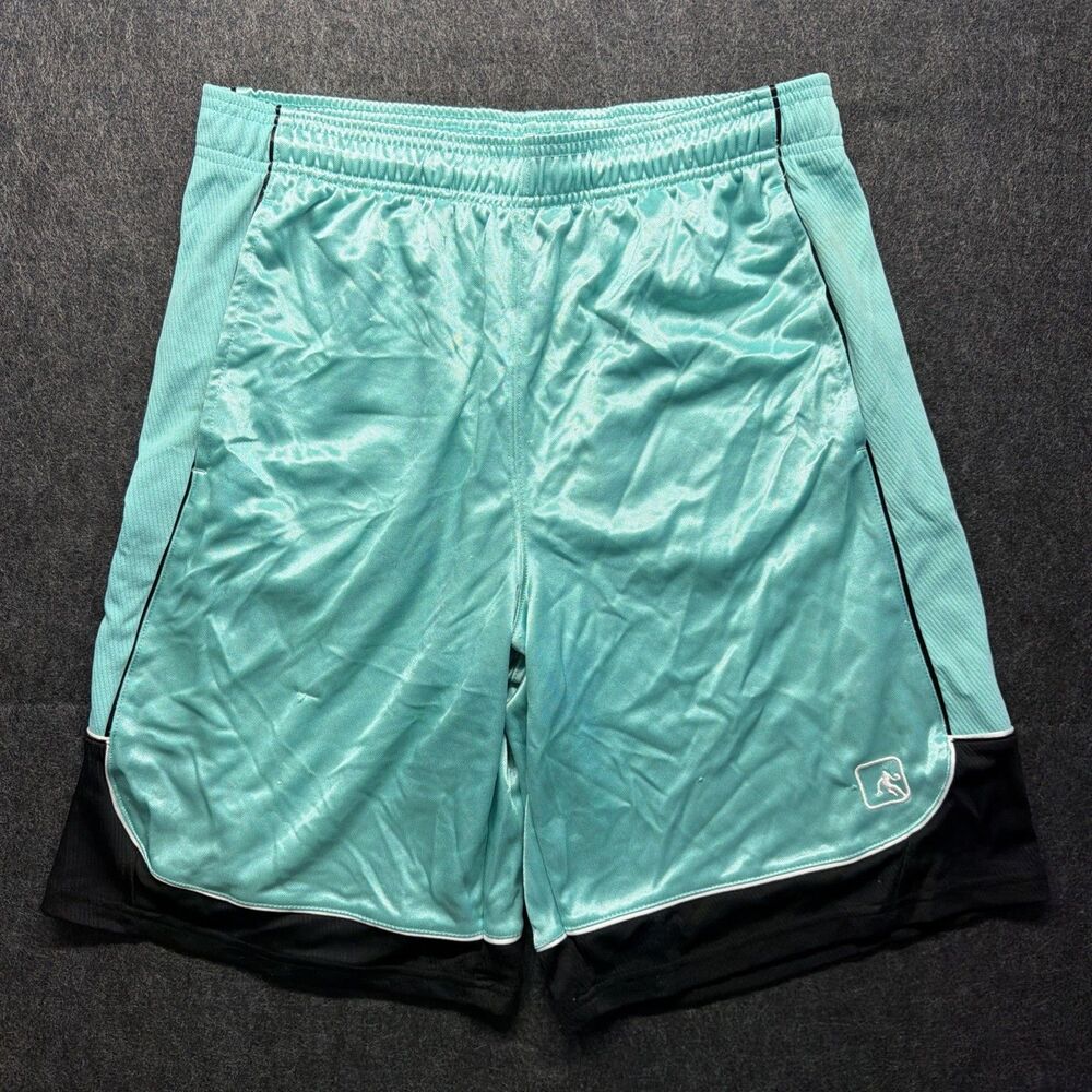 Vintage Y2K AND1 Sea Foam Green Baggy Basketball Shorts - Men’s Medium